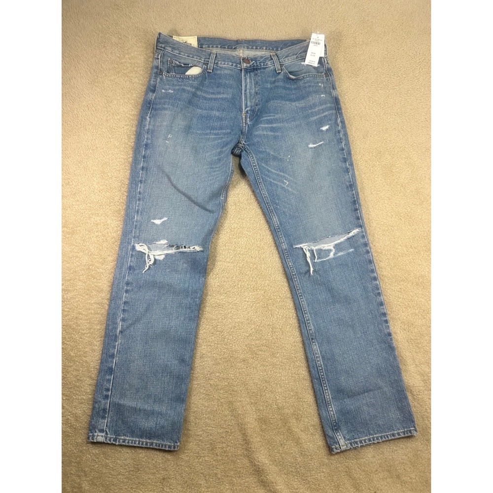 Hollister Men’s 36x32 NWT Blue Straight Men Jeans